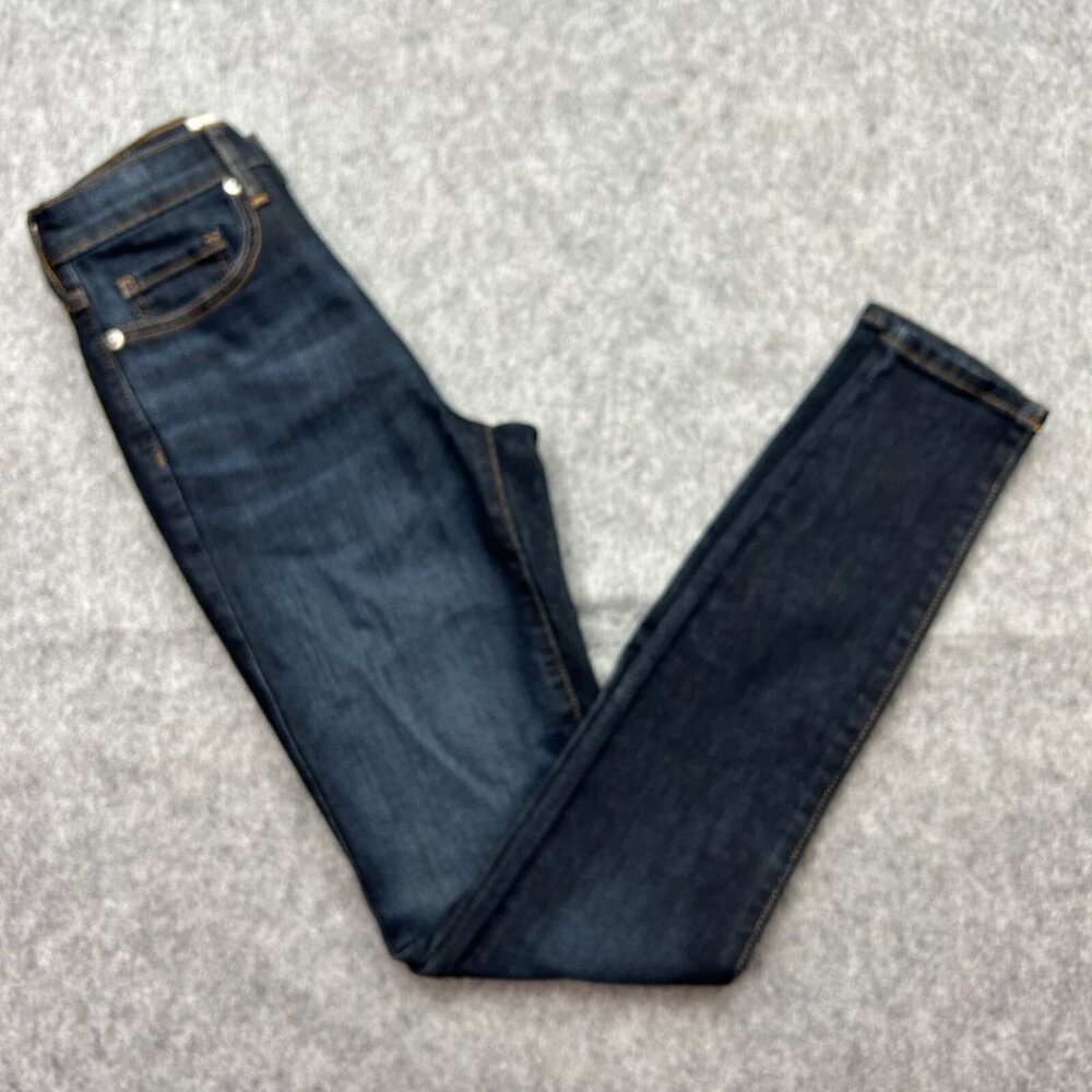 Everlane High Rise Skinny Jeans Women's Size 23 Tall Dark Wash Denim NWT